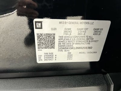 2021 Chevrolet Suburban High Country