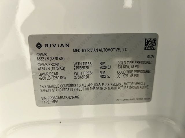 2024 RIVIAN R1S Adventure