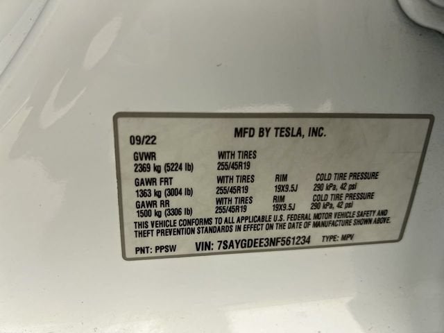2022 Tesla Model Y Long Range