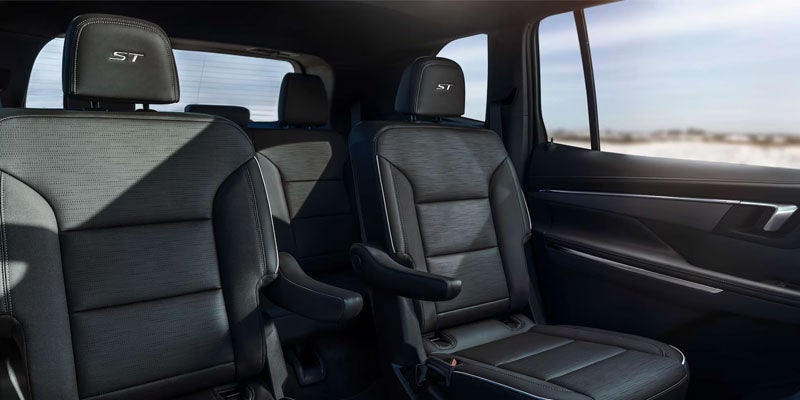 Buick Enclave second-row captain’s seats with spacious cabin design