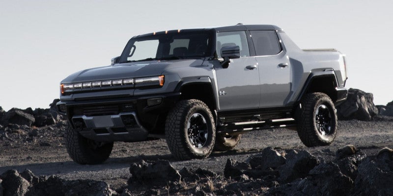 Hummer EV side view