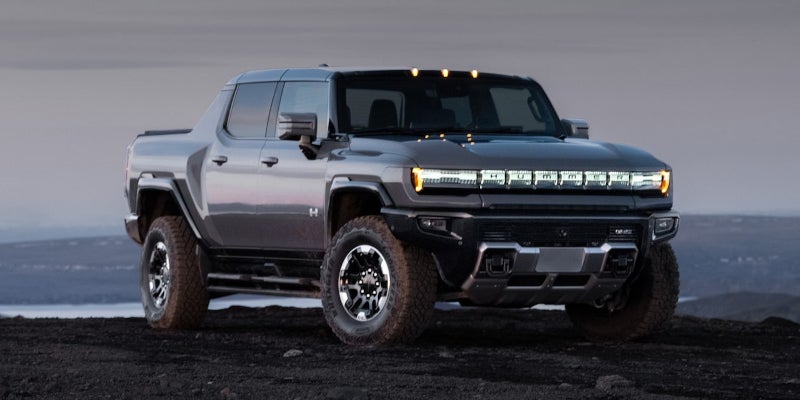 Hummer EV truck view