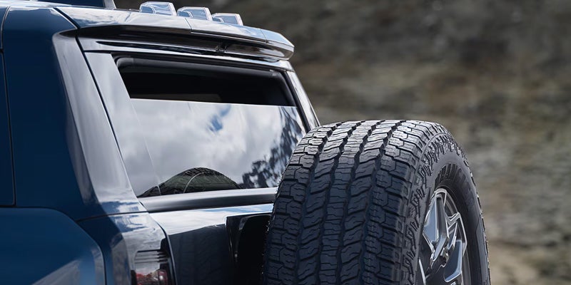 Rear spare tire