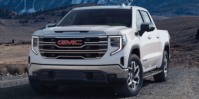 White GMC truck