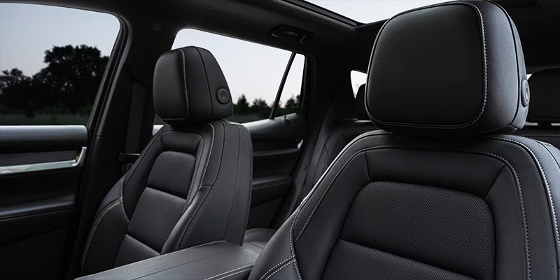 Black leather seats