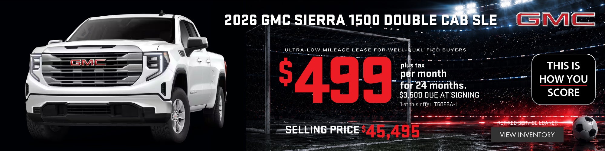 2026 GMC Sierra $525 / mo