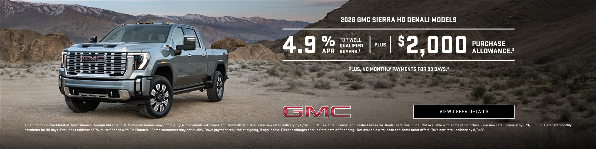 2026 GMC Sierra HD Denali Models at Dutton Buick GMC in RIVERSIDE CA